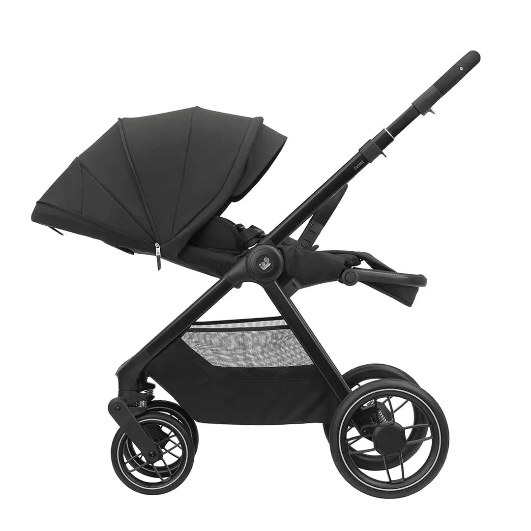 Maxi Cosi Oxford Pushchair 7 Pieces Essential Bundle - Twillic Black
