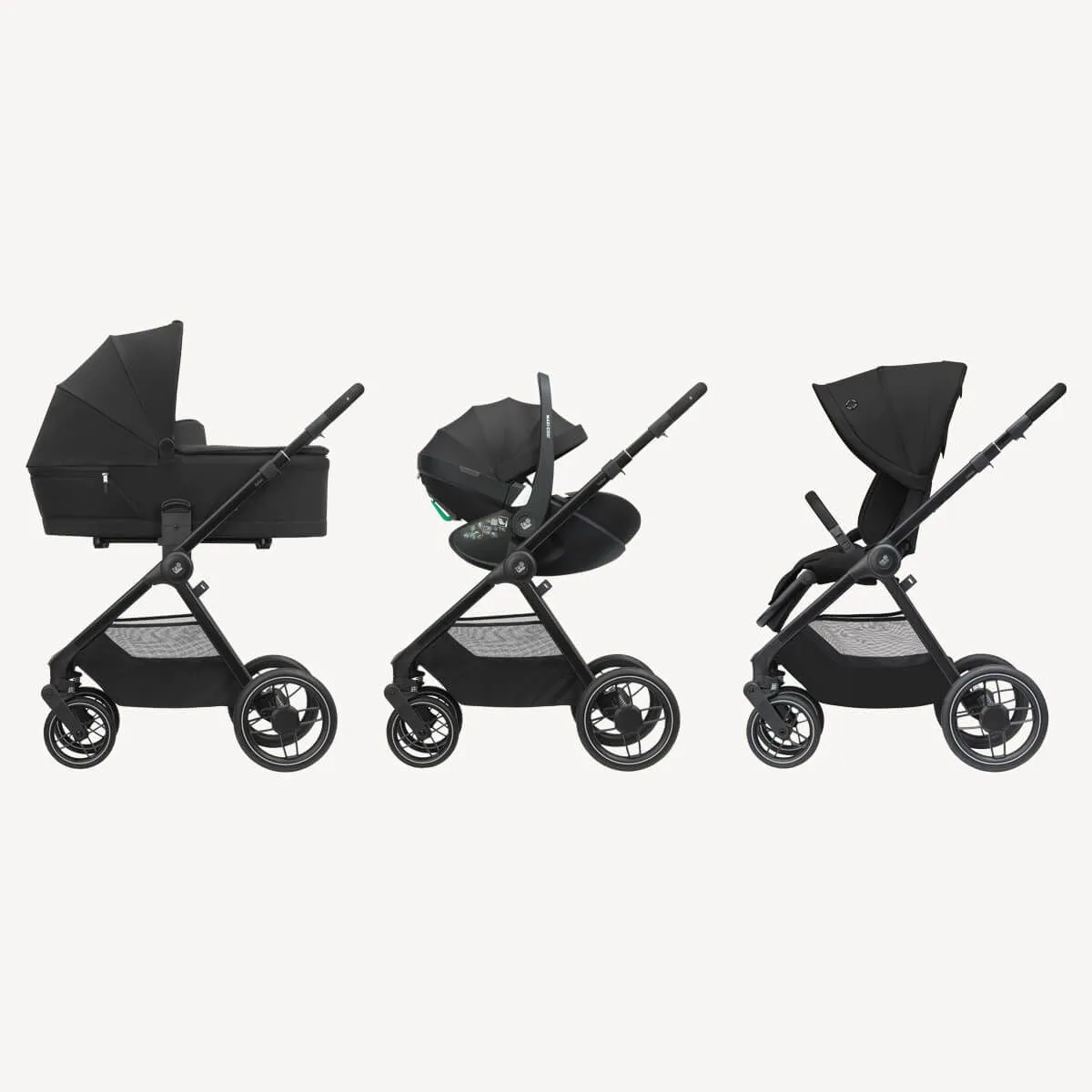Maxi Cosi Oxford Stroller   Bassinet and Mico 12 LX Onyx Travel System