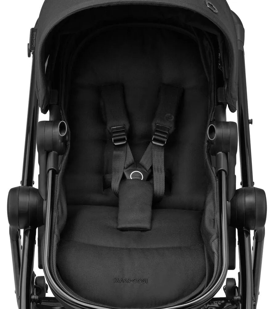 Maxi Cosi Zelia Luxe Cabriofix i-Size & Base Travel System - Twillic Black