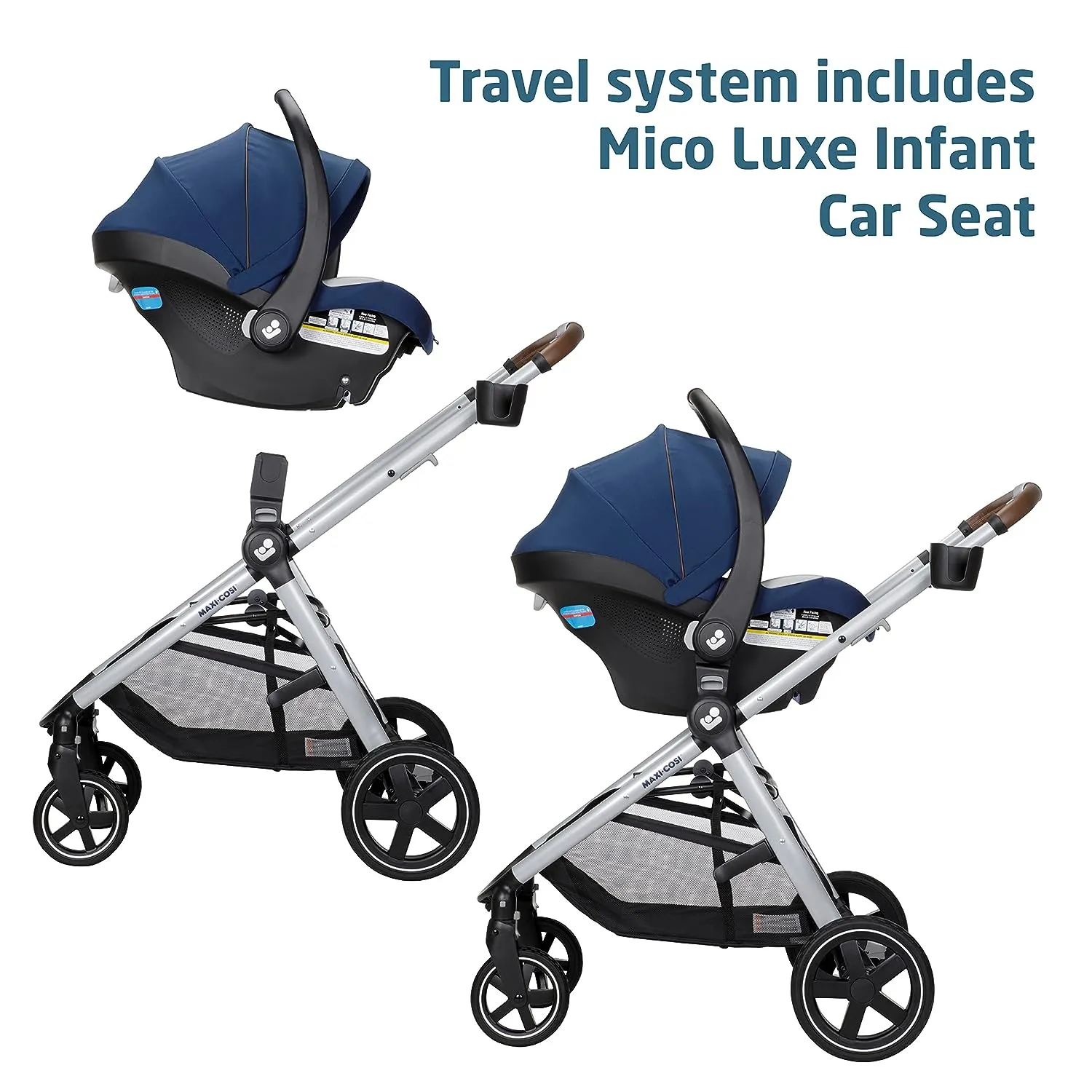 Maxi-Cosi Zelia2 Luxe 5-in-1 Modular Travel System with Mico Luxe