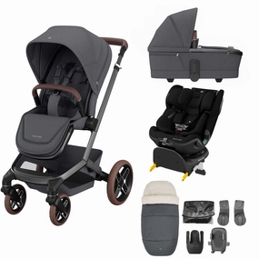Maxi-Cosi FAME 9 Piece Emerald 360 pro 2 Bundle in Twillic Graphite