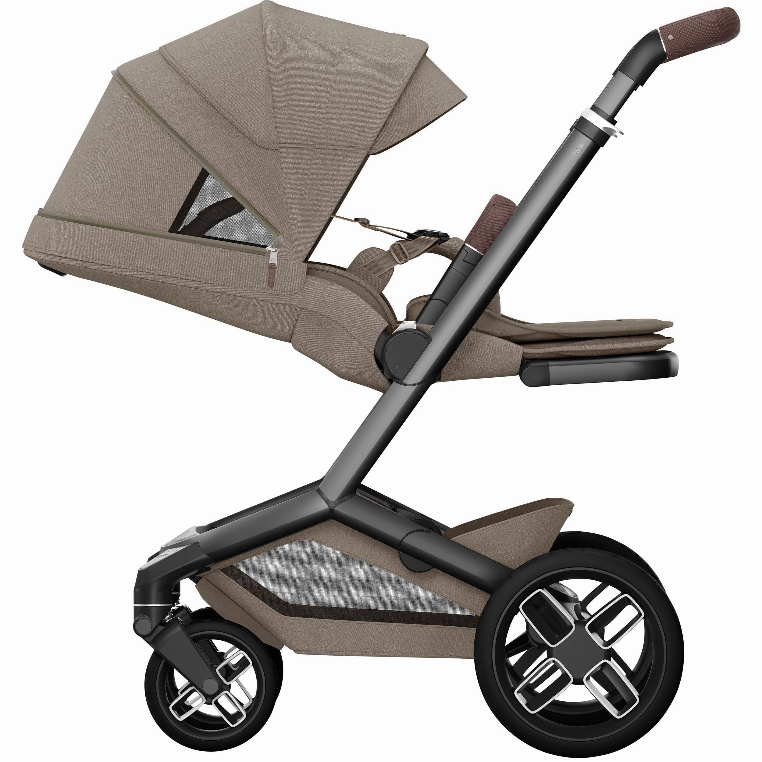 Maxi-Cosi FAME 9 Piece Emerald 360 pro 2 Bundle in Twillic Truffle (Black Wheels)