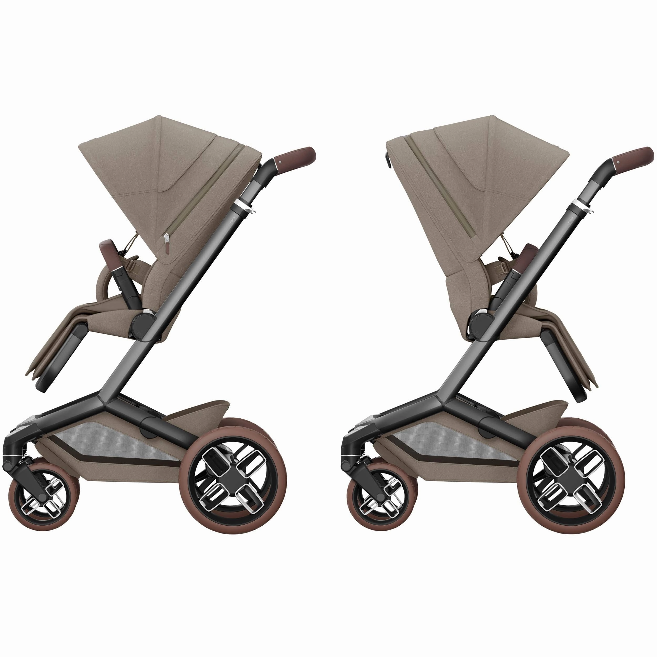Maxi-Cosi FAME 9 Piece Emerald 360 Pro 2 Bundle in Twillic Truffle (Brown Wheels)