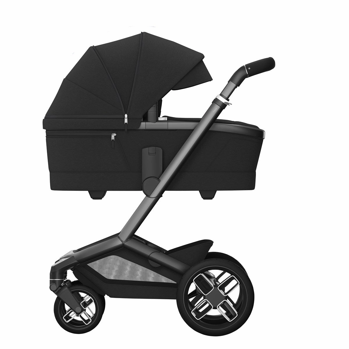 Maxi-Cosi Fame Essential Travel &amp; Nursery Bundle, Twillic Black