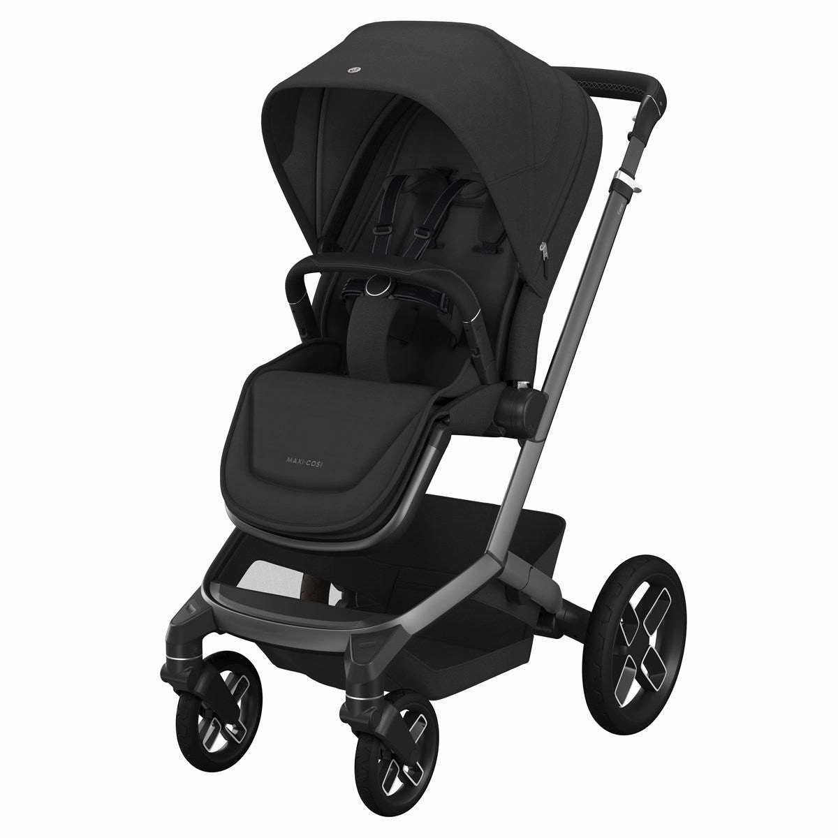 Maxi-Cosi Fame Essential Travel &amp; Nursery Bundle, Twillic Black