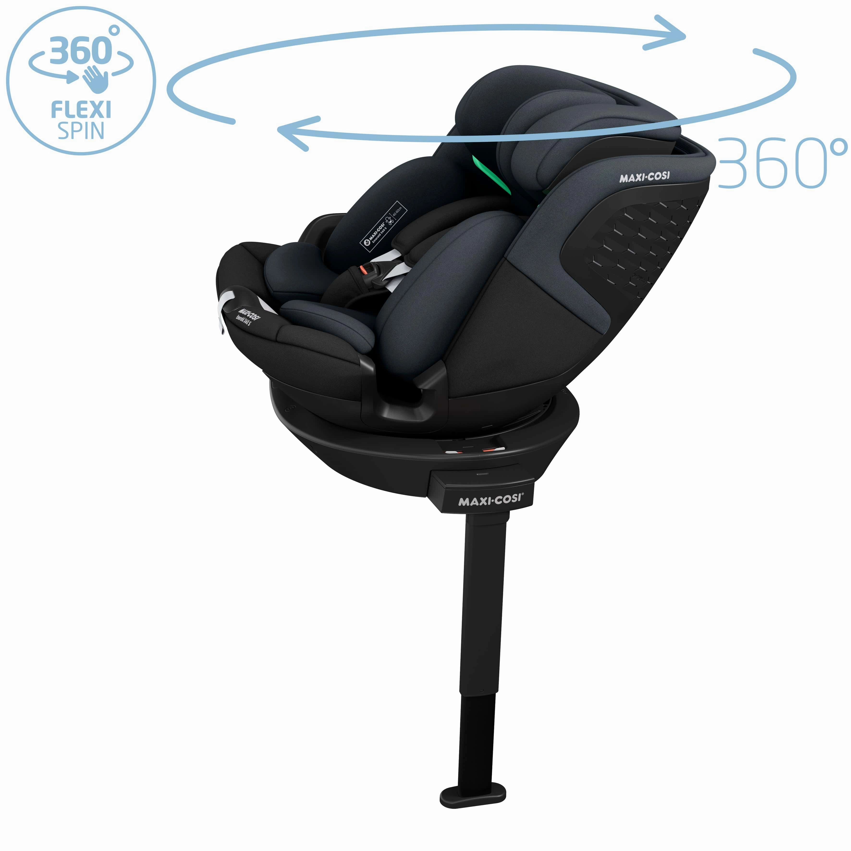 Maxi-Cosi Oxford  8 Piece Emerald 360S Bundle - Twillic Black