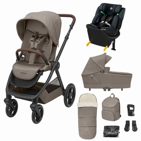 Maxi-Cosi Oxford  8 Piece Emerald 360S Bundle - Twillic Truffle