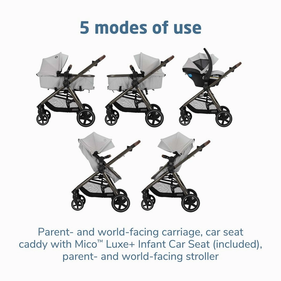 Maxi-Cosi Zelia2 Luxe  5-in-1 Travel System with Mico Luxe 
