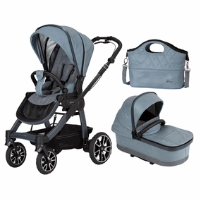 Mercedes Avantgarde All-Terrain GTR Stroller inc. Carrycot - Denimblau