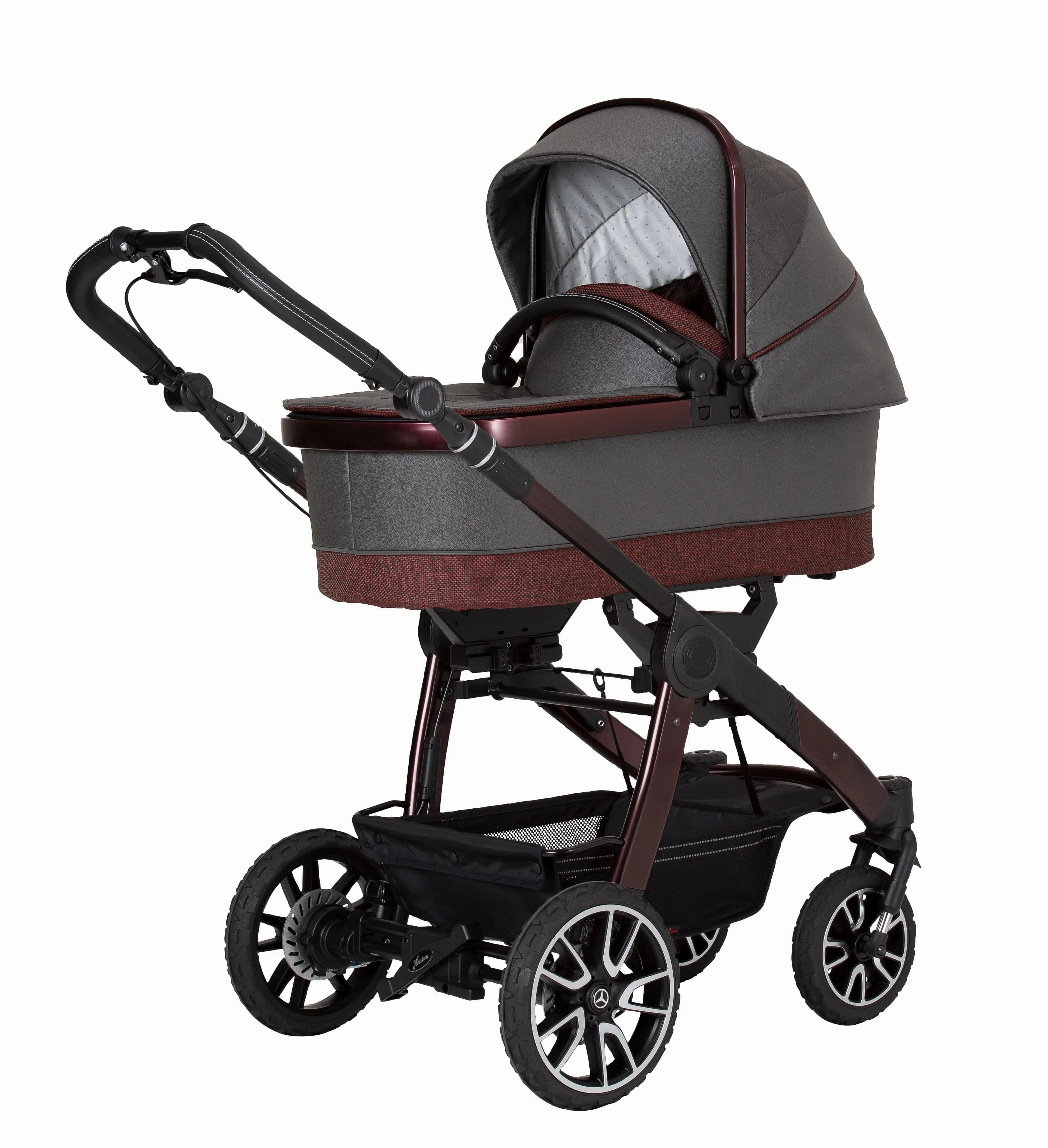Mercedes Avantgarde All-Terrain GTR Stroller inc. Carrycot - Rubellit
