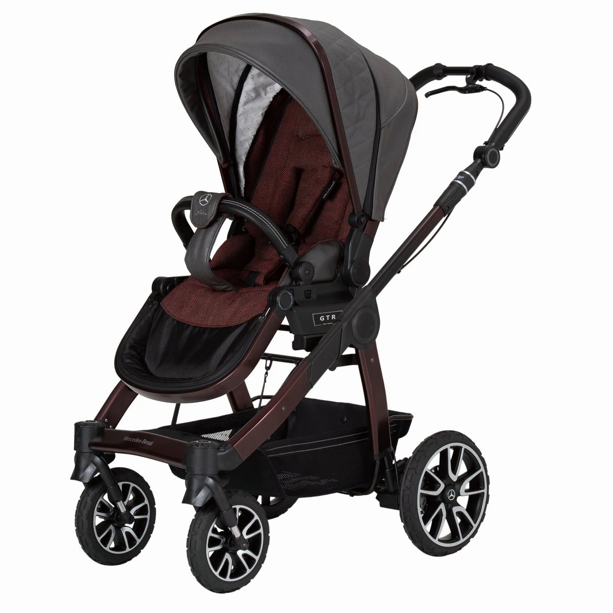 Mercedes Avantgarde All-Terrain GTR Stroller inc. Carrycot - Rubellit