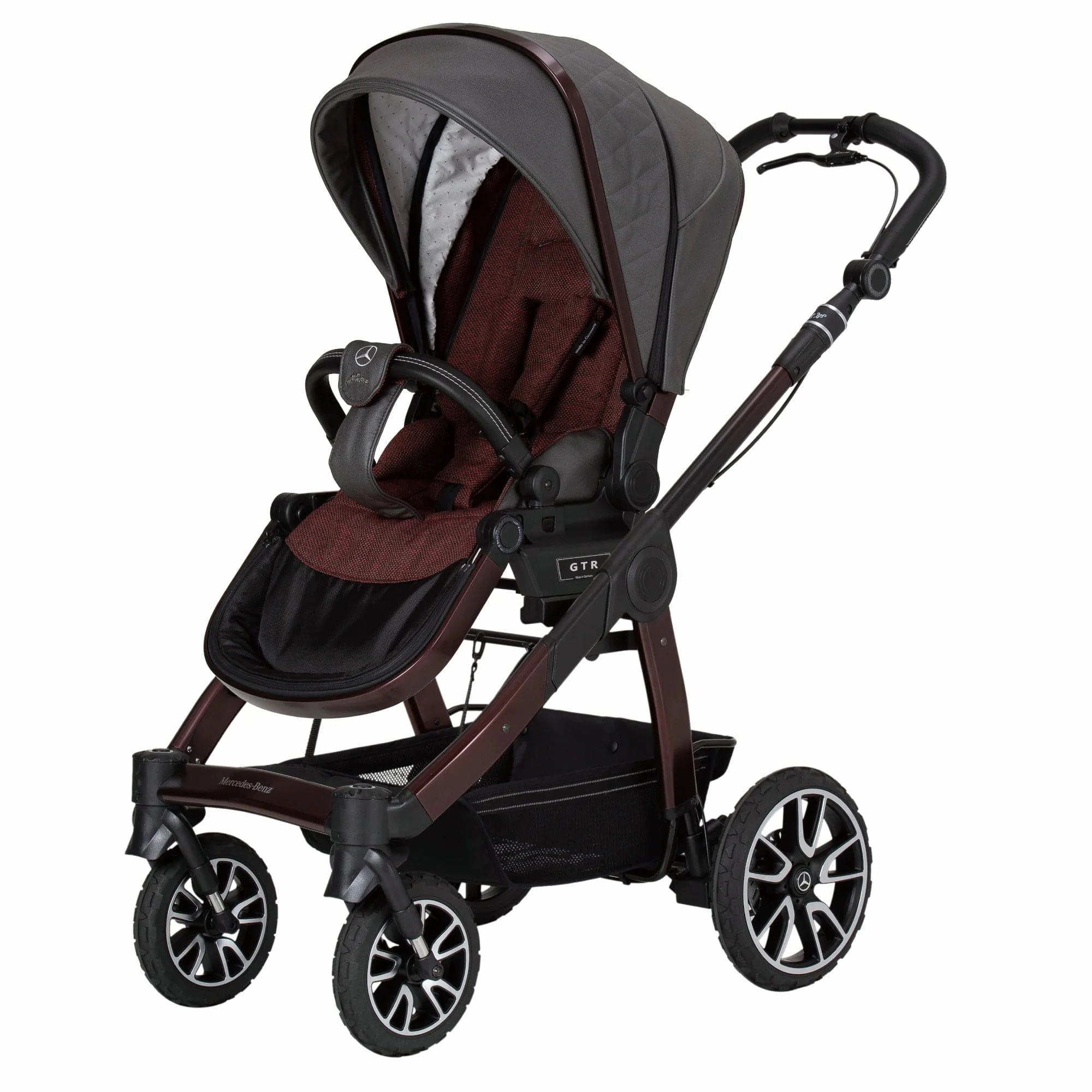 Mercedes Avantgarde All-Terrain GTR Stroller inc. Carrycot - Rubellit