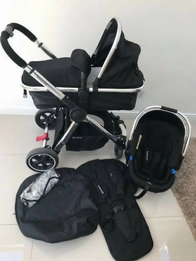 MOTHERCARE PC Journey Liner Travel System - Black