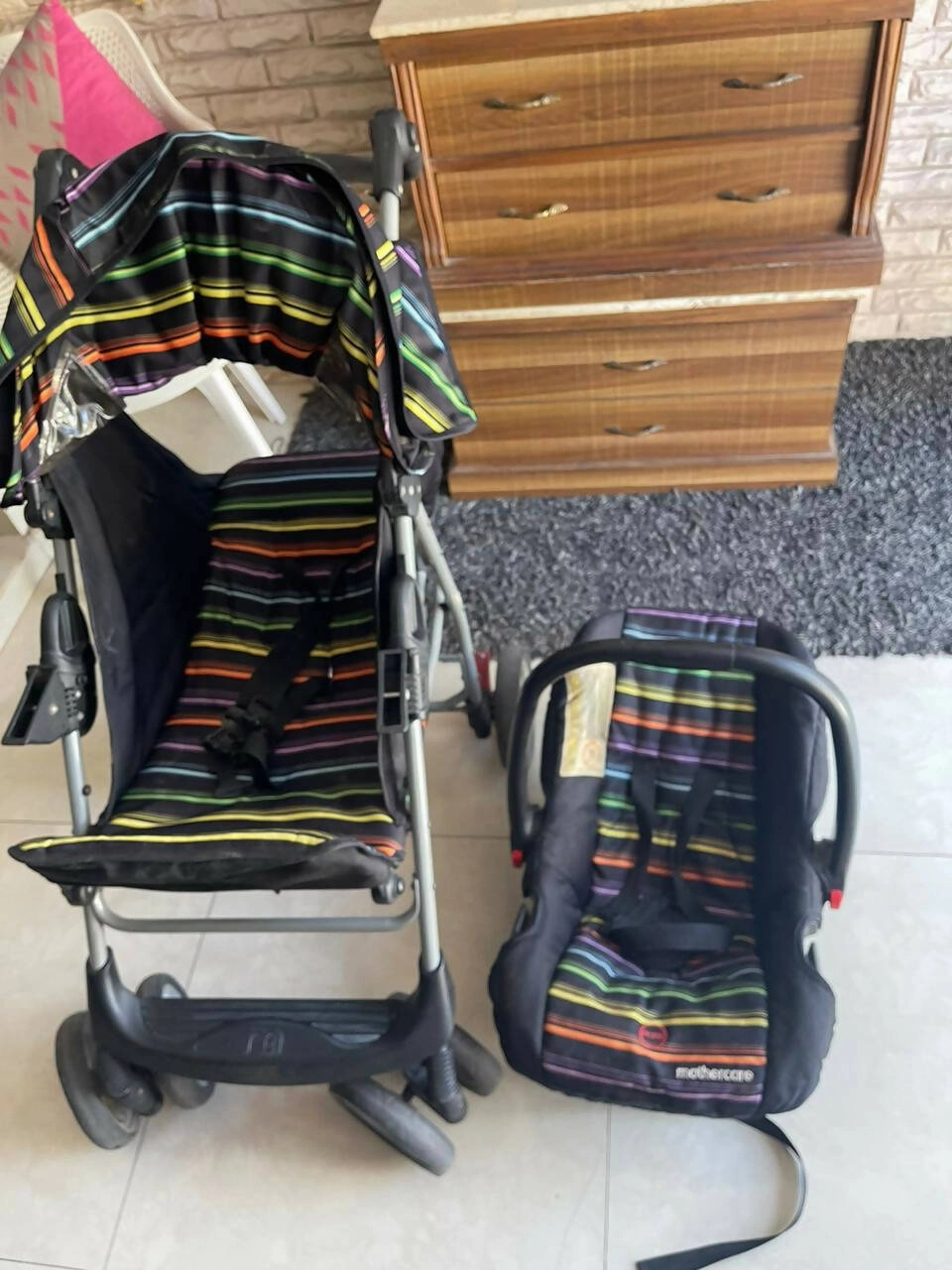 MOTHERCARE Stroller/Pram and Car Seat for Baby
