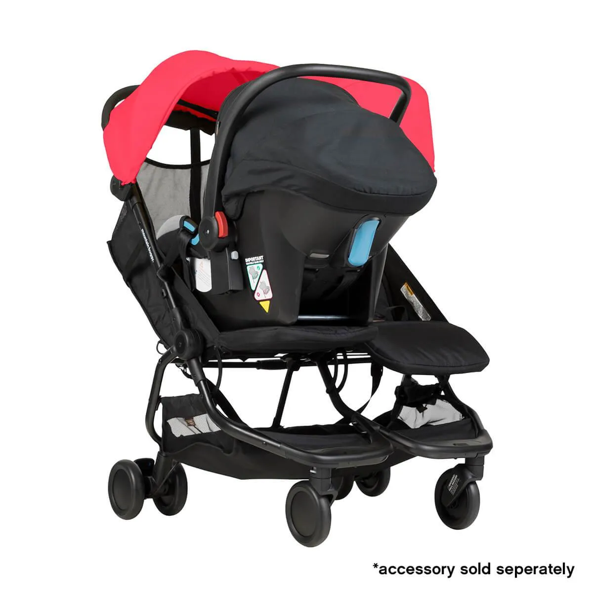 Mountain Buggy Nano Duo Compact Double Stroller