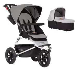 Mountain Buggy Urban Jungle and Carrycot Plus - Silver