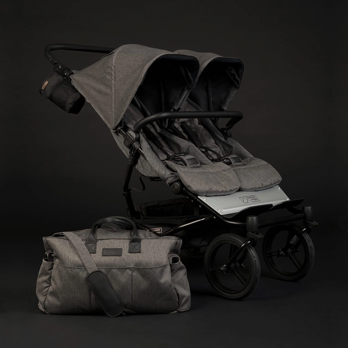 Mountain Buggy Duet Luxury Herringbone Double Stroller
