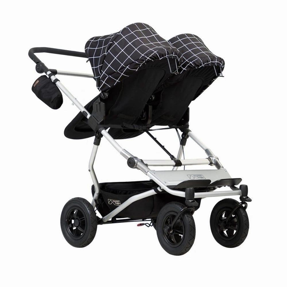 Mountain Buggy Duet with 2 X Carrycot Plus - Grid