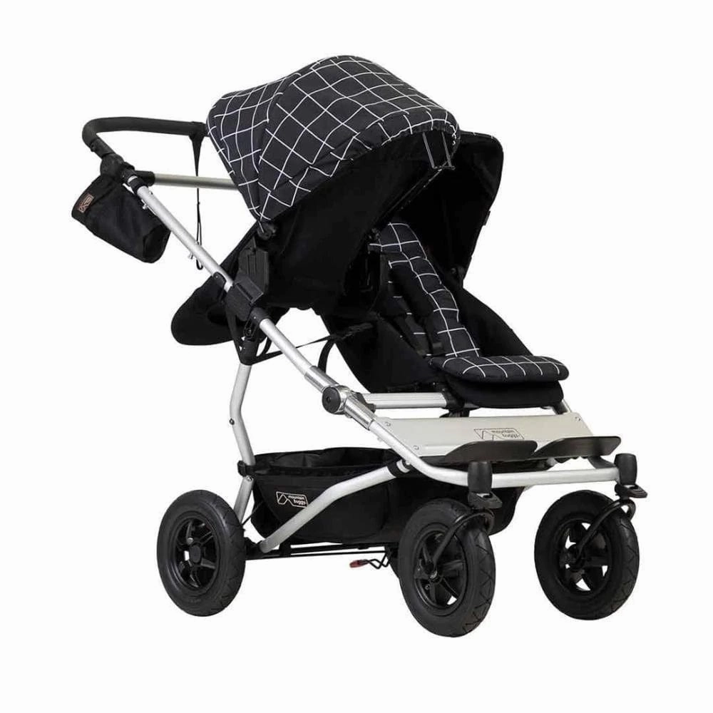 Mountain Buggy Duet with 2 X Carrycot Plus - Grid
