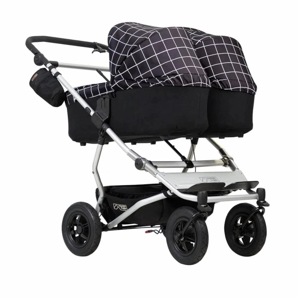 Mountain Buggy Duet with 2 X Carrycot Plus - Grid