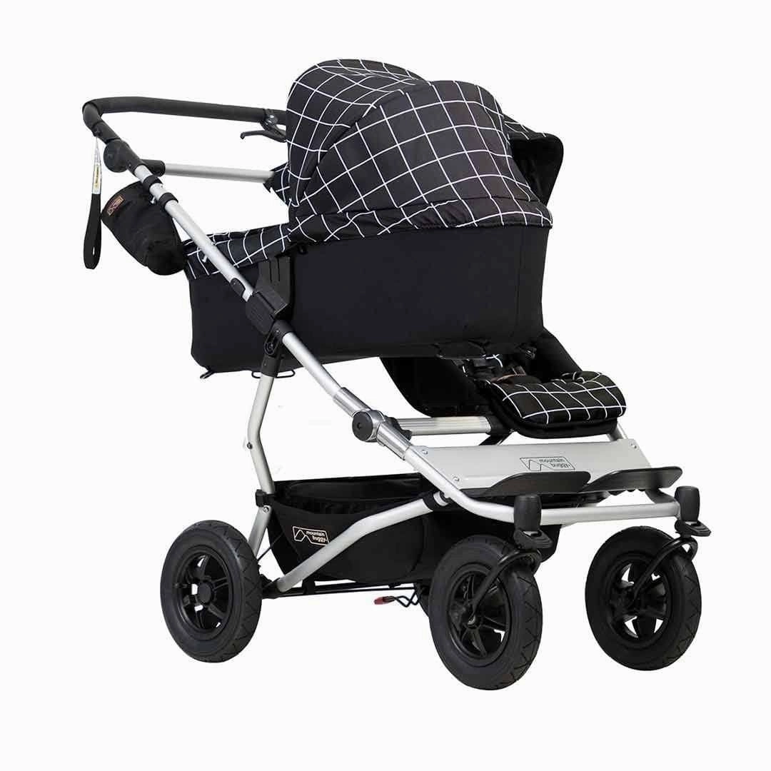 Mountain Buggy Duet with 2 X Carrycot Plus - Grid