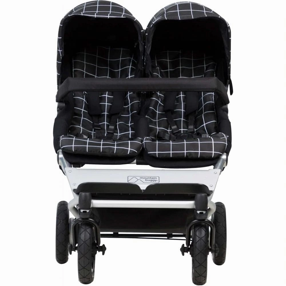 Mountain Buggy Duet with 2 X Carrycot Plus - Grid