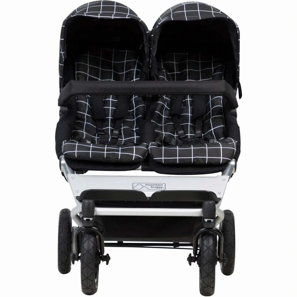 Mountain Buggy Duet with 2 X Carrycot Plus - Grid