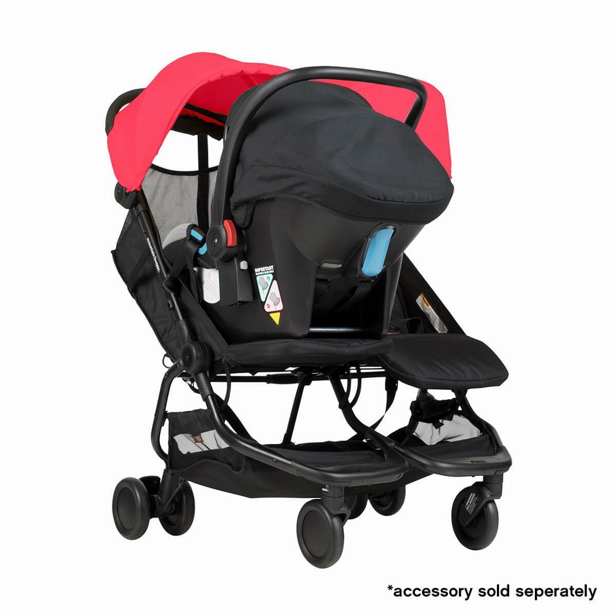 Mountain Buggy Nano Duo Compact Double Stroller