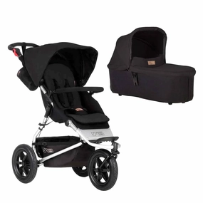 Mountain Buggy Urban Jungle Pushchair   Urban Jungle Carrycot Plus - Black