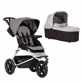 Mountain Buggy Urban Jungle Pushchair   Urban Jungle Carrycot Plus - Silver