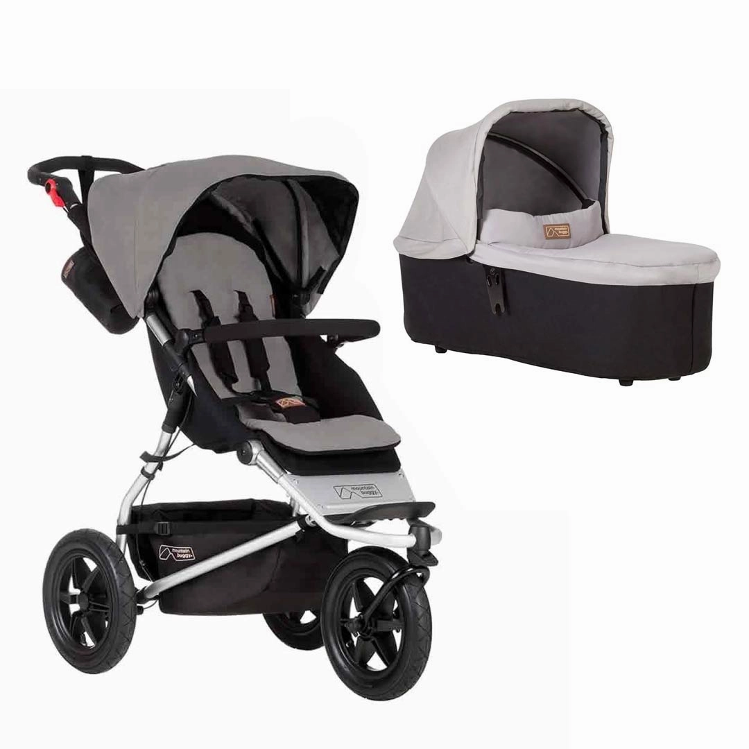 Mountain Buggy Urban Jungle Pushchair   Urban Jungle Carrycot Plus - Silver