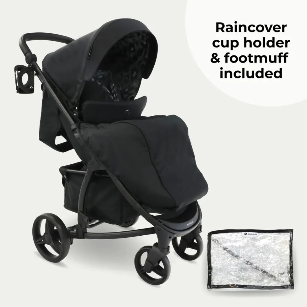 My Babiie MB200i 3-in-1 Travel System with i-Size Car Seat - Black Leopard