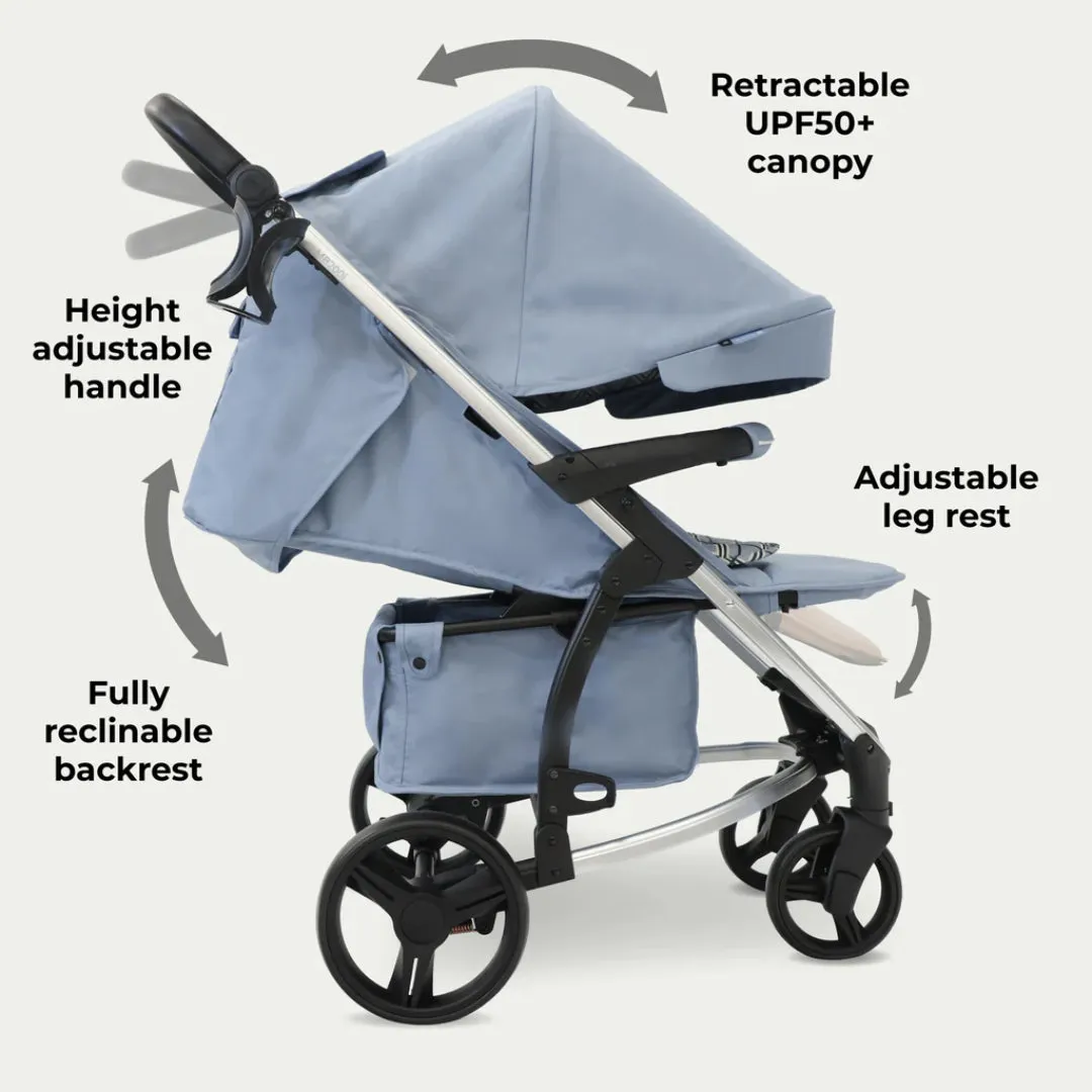 My Babiie MB200i 3-in-1 Travel System with i-Size Car Seat - Blue Plaid