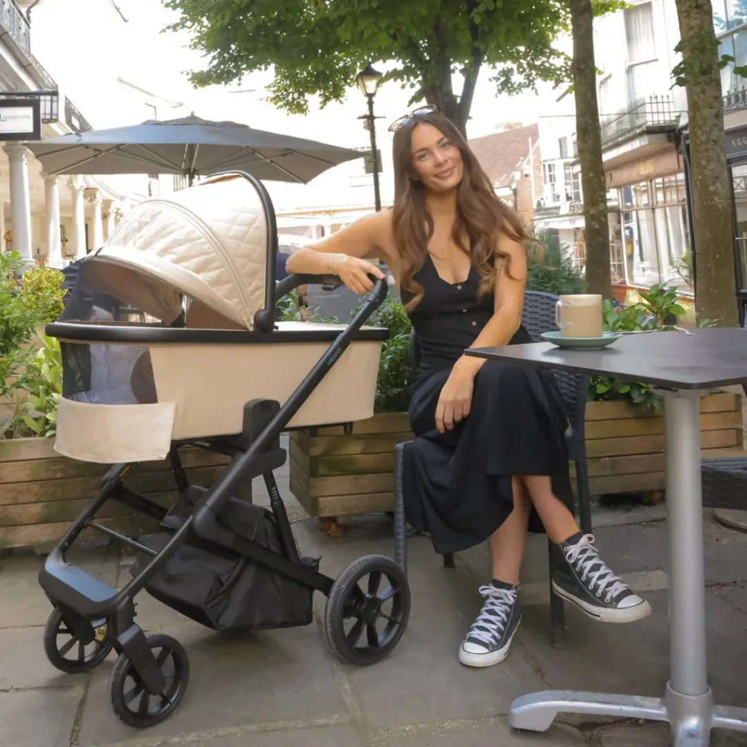 My Babiie MB500 3-in-1 Travel System with Base - Almond