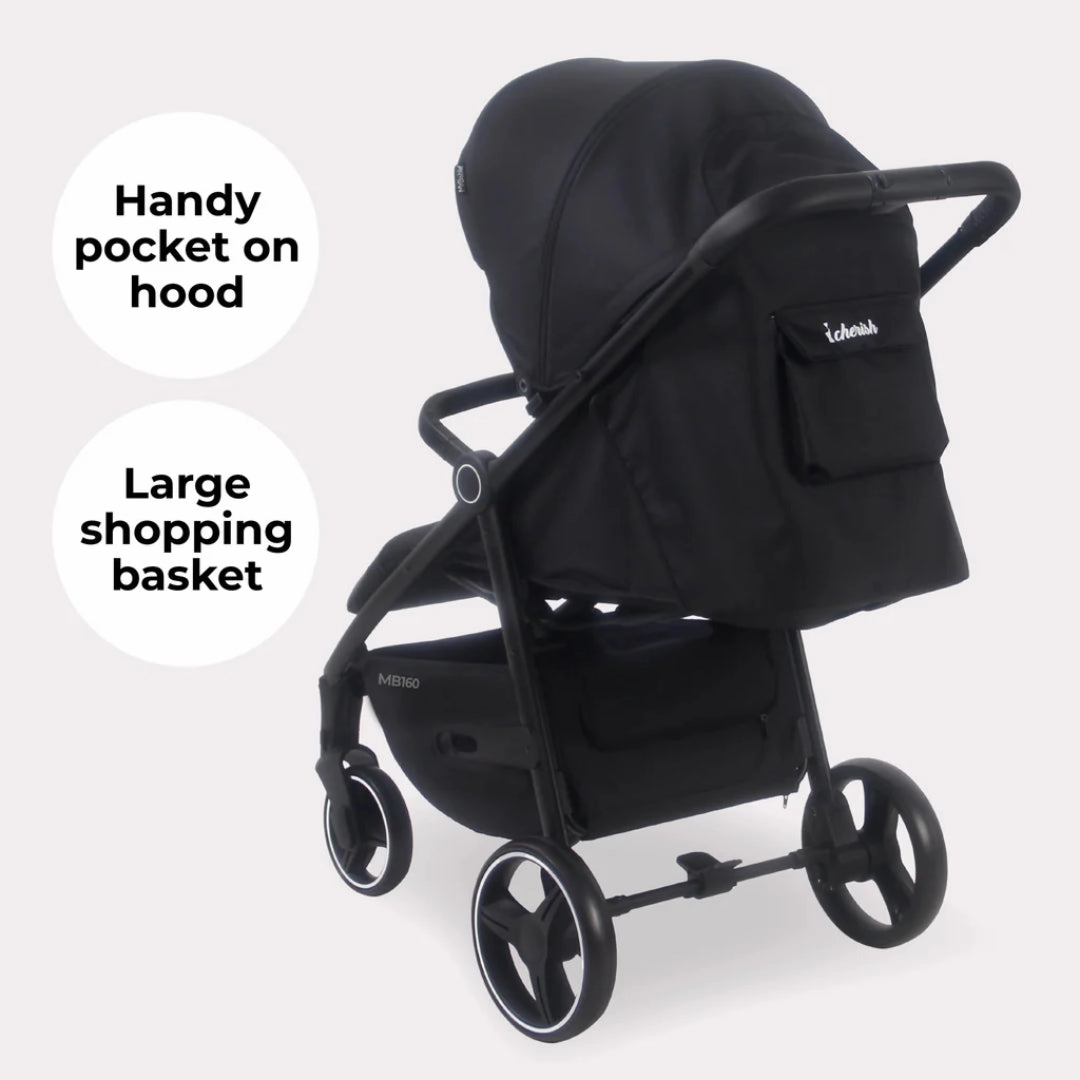 My Babiie MB160 PLUS Pushchair - Black Leopard