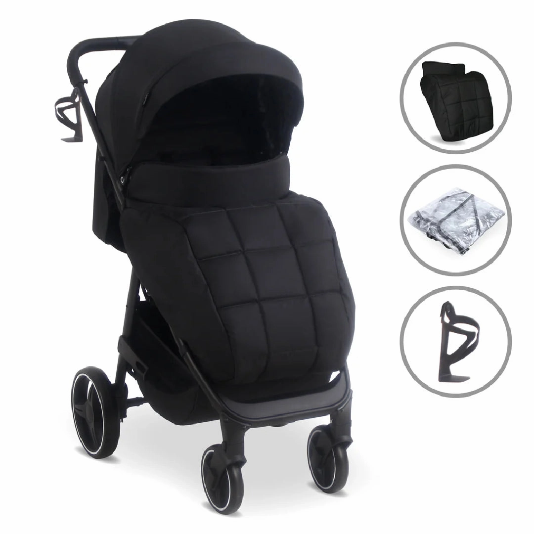 My Babiie MB160 PLUS Pushchair - Black Leopard