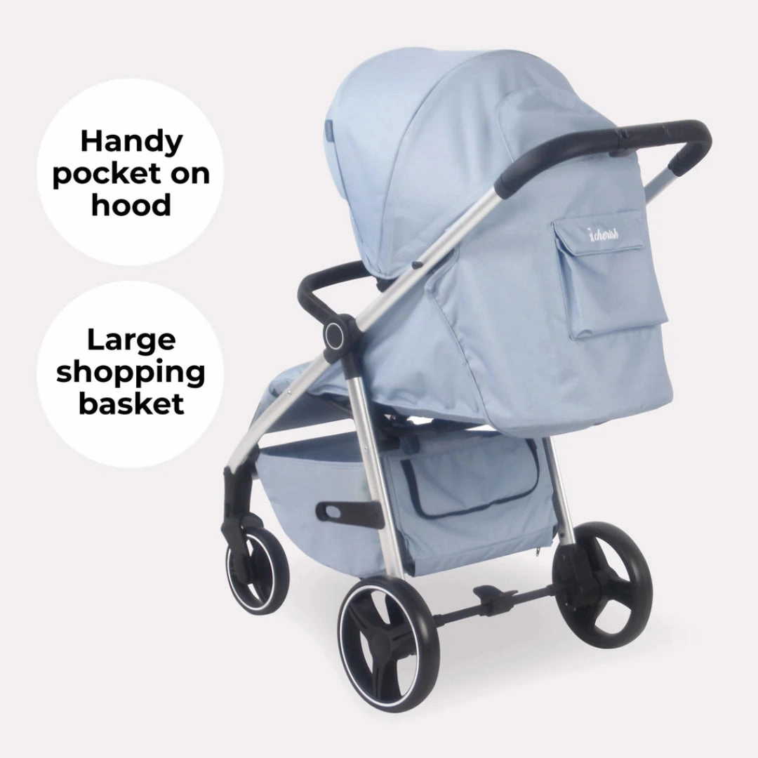 My Babiie MB160 PLUS Pushchair - Blue Plaid