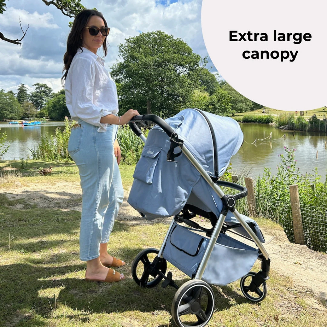 My Babiie MB160 PLUS Pushchair - Blue Plaid