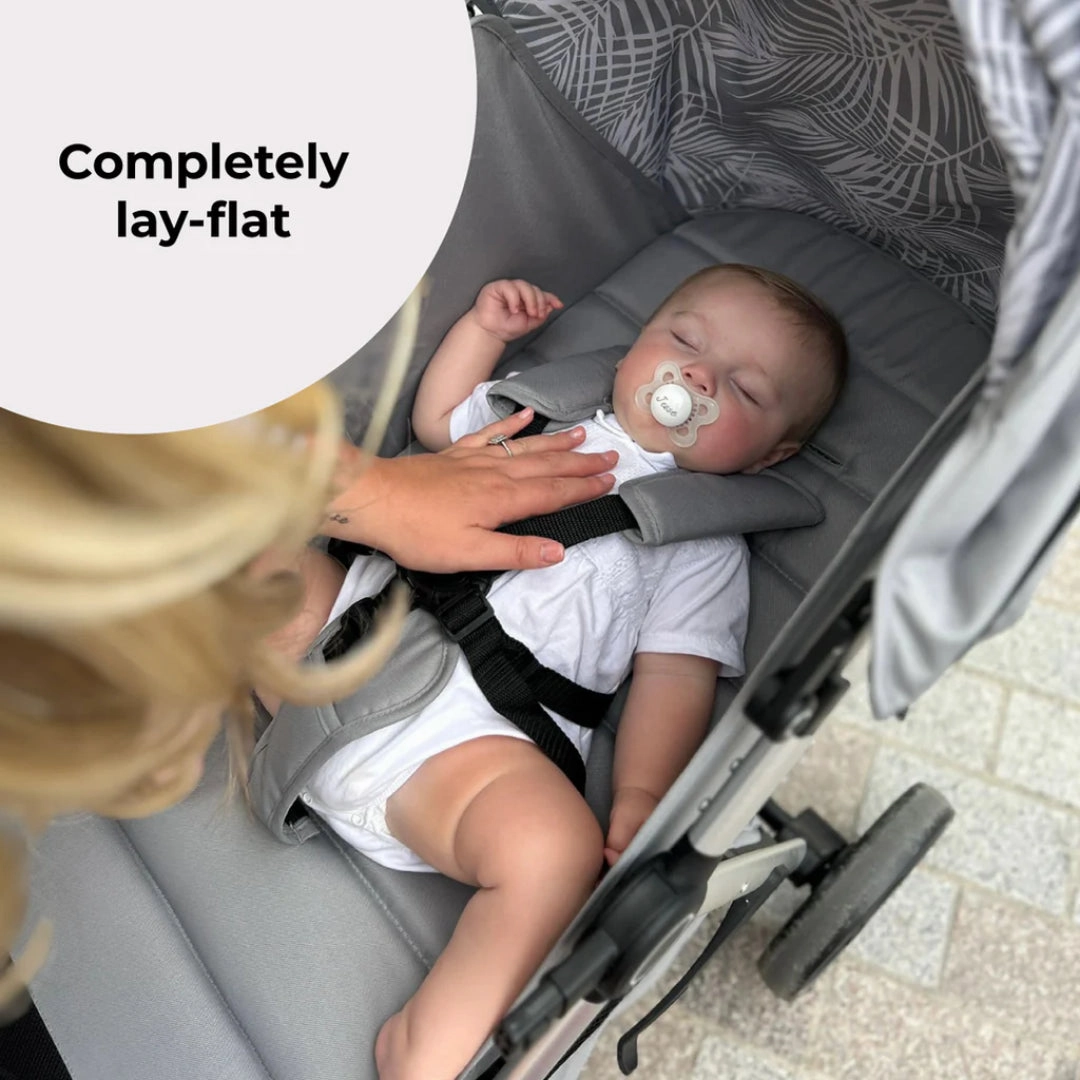 My Babiie MB160 PLUS Pushchair - Grey Tropical
