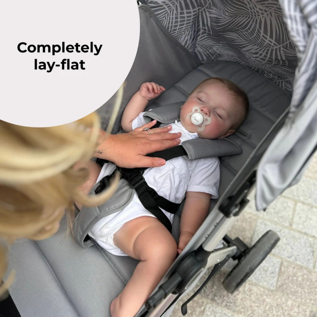 My Babiie MB160 PLUS Pushchair - Grey Tropical