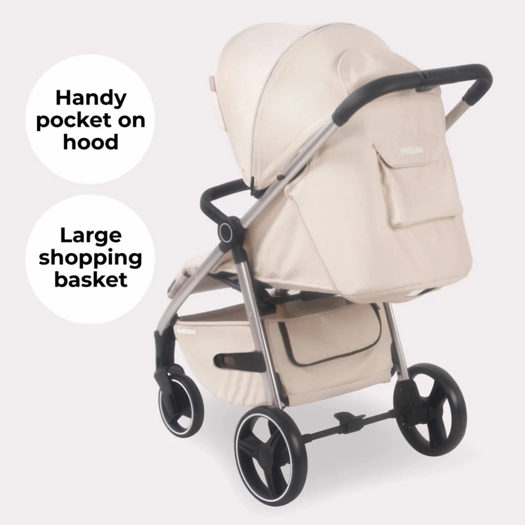 My Babiie MB160 PLUS Pushchair - Oatmeal