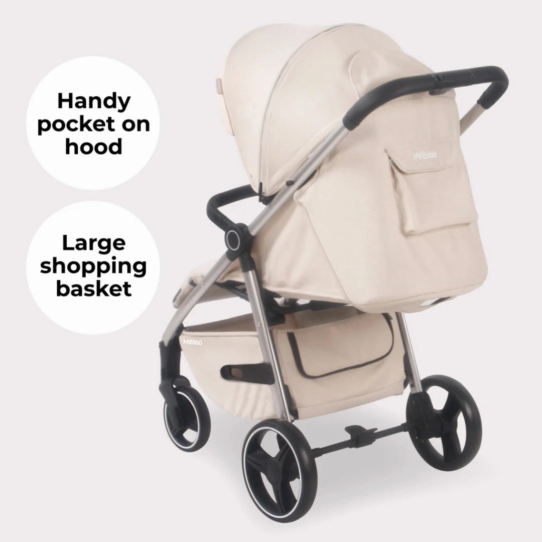 My Babiie MB160 PLUS Pushchair - Oatmeal