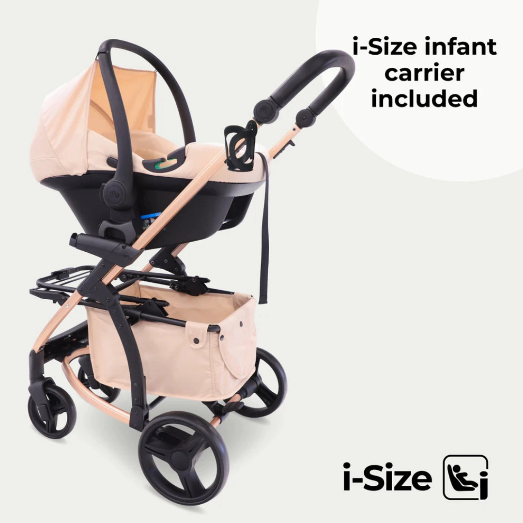 My Babiie MB200i 3-in-1 Travel System with i-Size Car Seat - Blush
