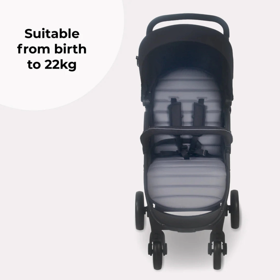 My Babiie MB30 PLUS Pushchair - Black / Grey