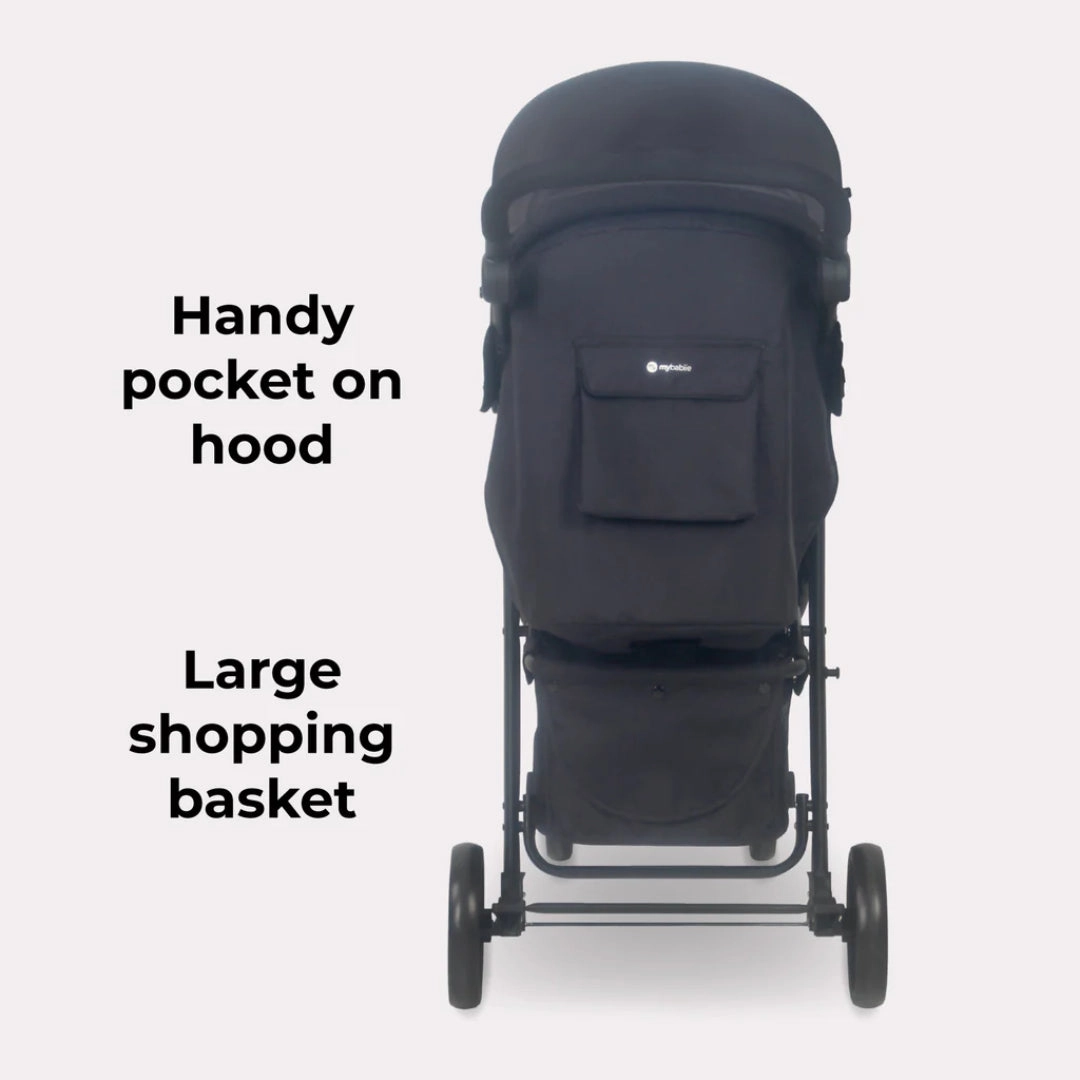 My Babiie MB30 PLUS Pushchair - Black / Grey