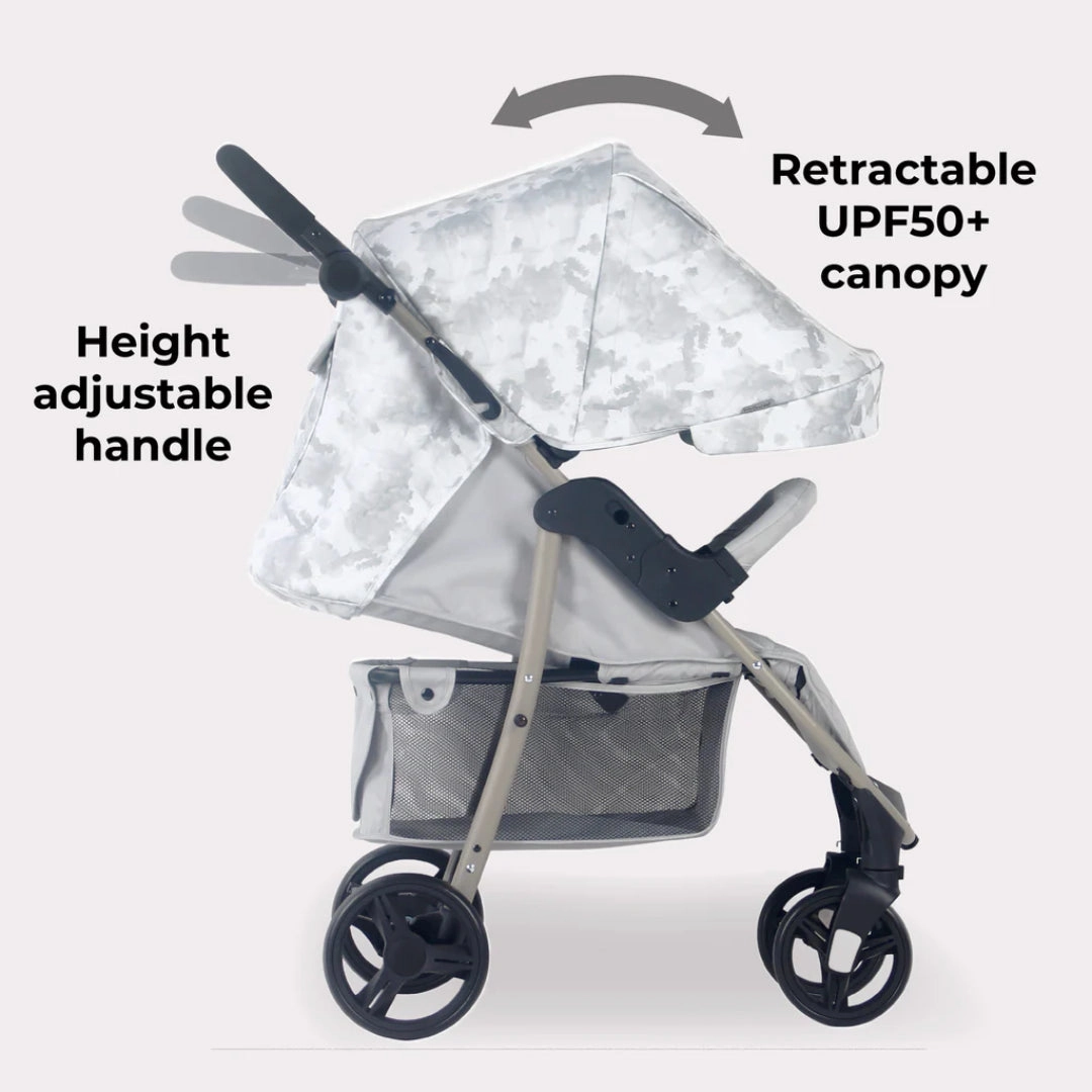 My Babiie MB30 PLUS Pushchair - Grey Tie Dye