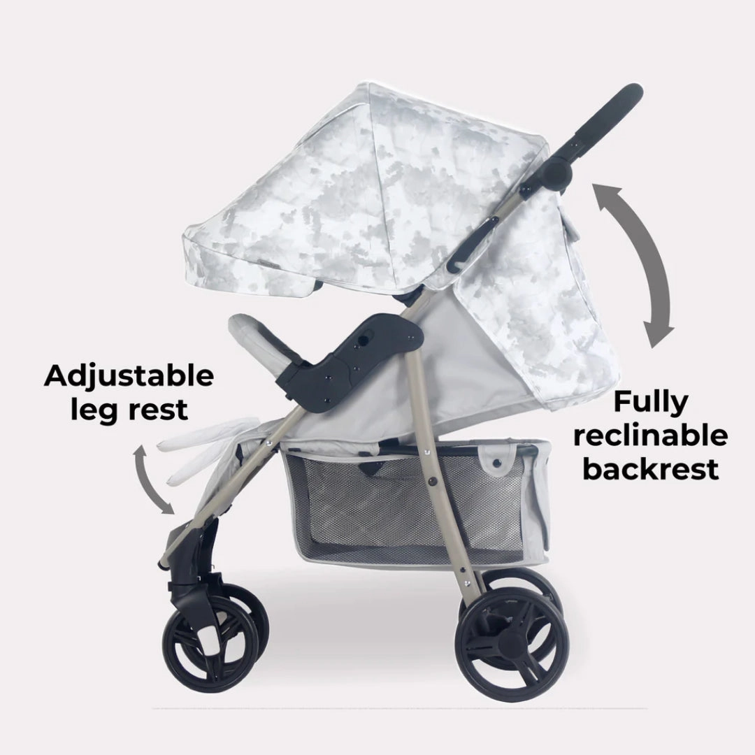 My Babiie MB30 PLUS Pushchair - Grey Tie Dye