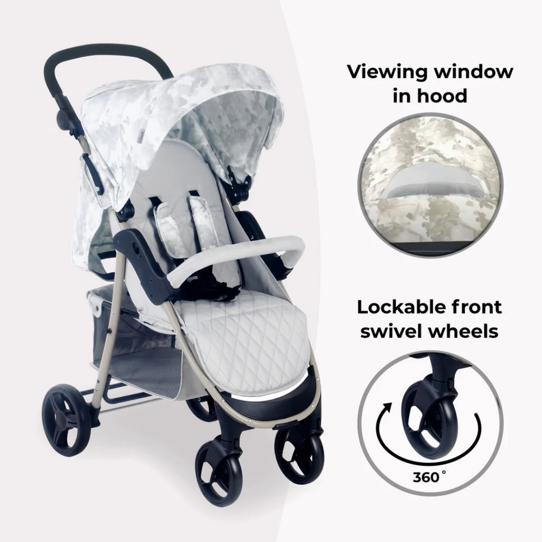 My Babiie MB30 PLUS Pushchair - Grey Tie Dye