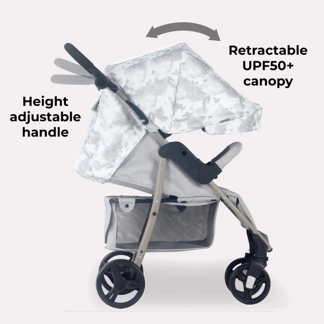My Babiie MB30 PLUS Pushchair - Grey Tie Dye
