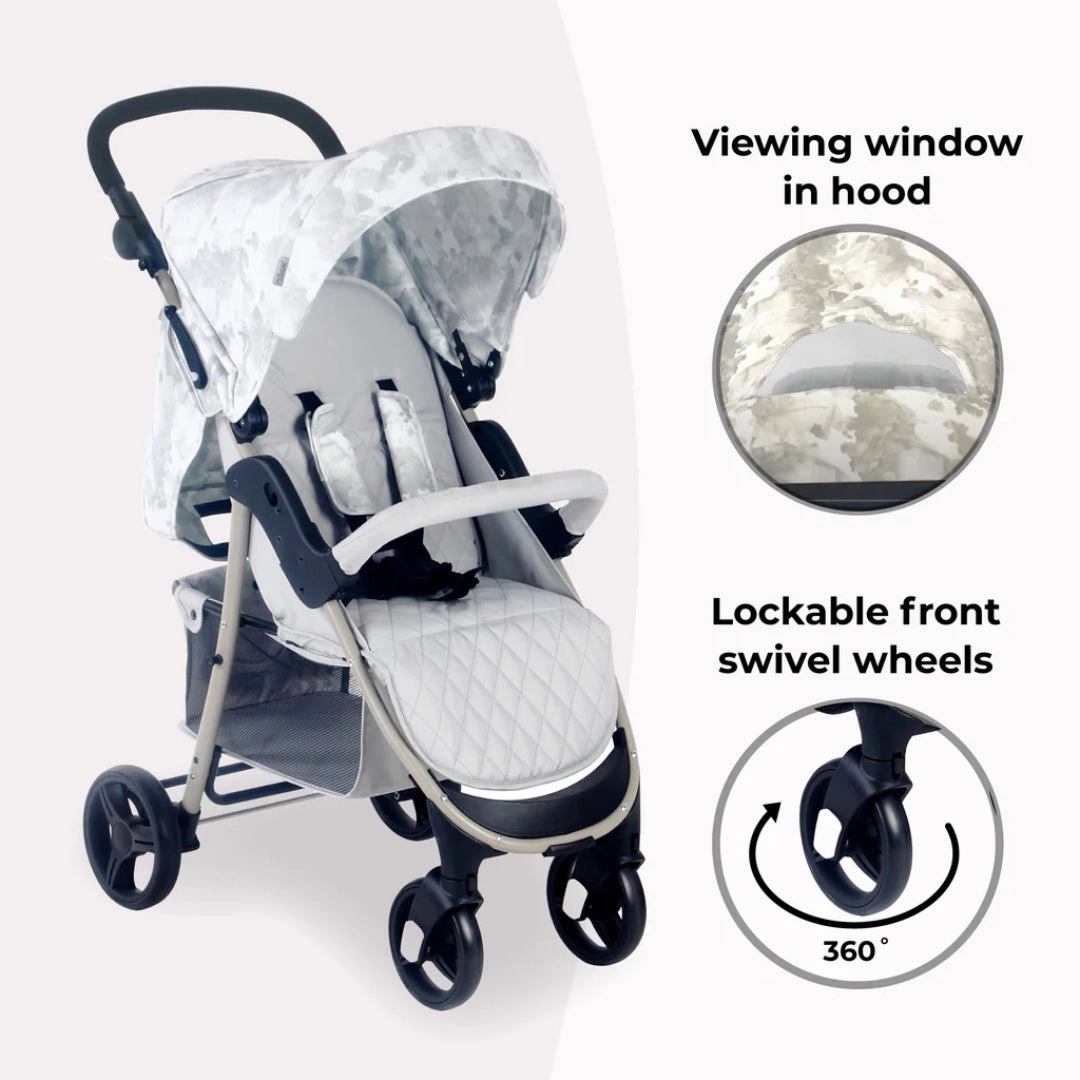My Babiie MB30 PLUS Pushchair - Grey Tie Dye